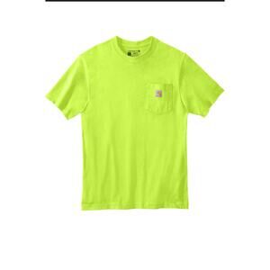 Carhartt Men's Loose Fit Heavyweight Short-Sleeve Pocket T-Shirt l Lime
